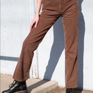 J crew favorite fit brown corduroy bootcut pant